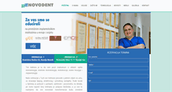 Desktop Screenshot of novodent.ba