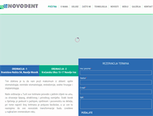 Tablet Screenshot of novodent.ba