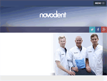 Tablet Screenshot of novodent.nl